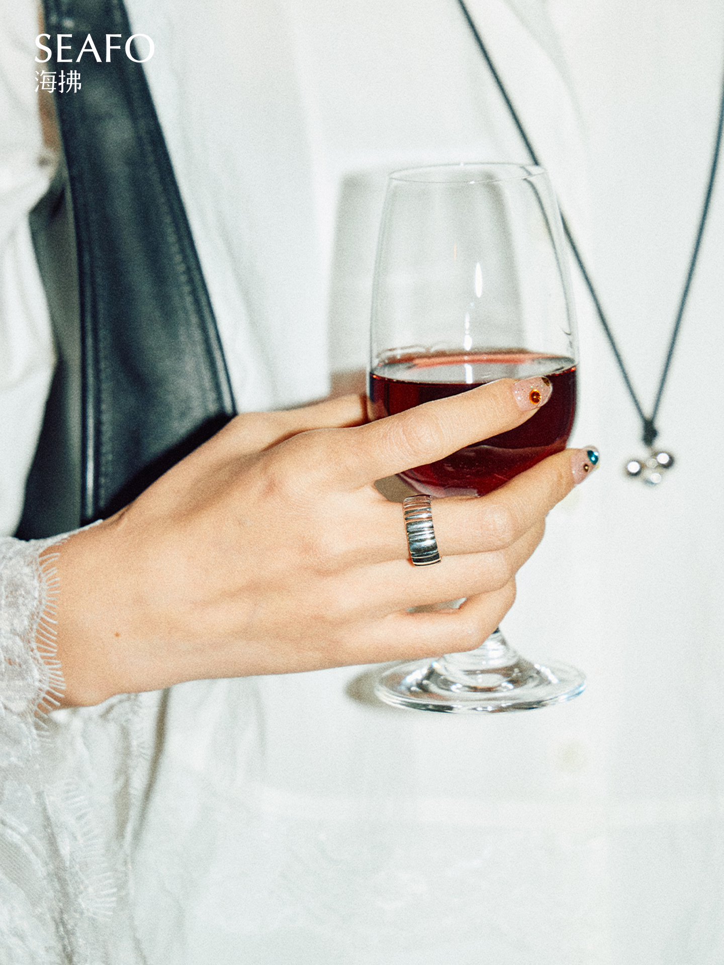 'Ware' Lace Ring (Wide)