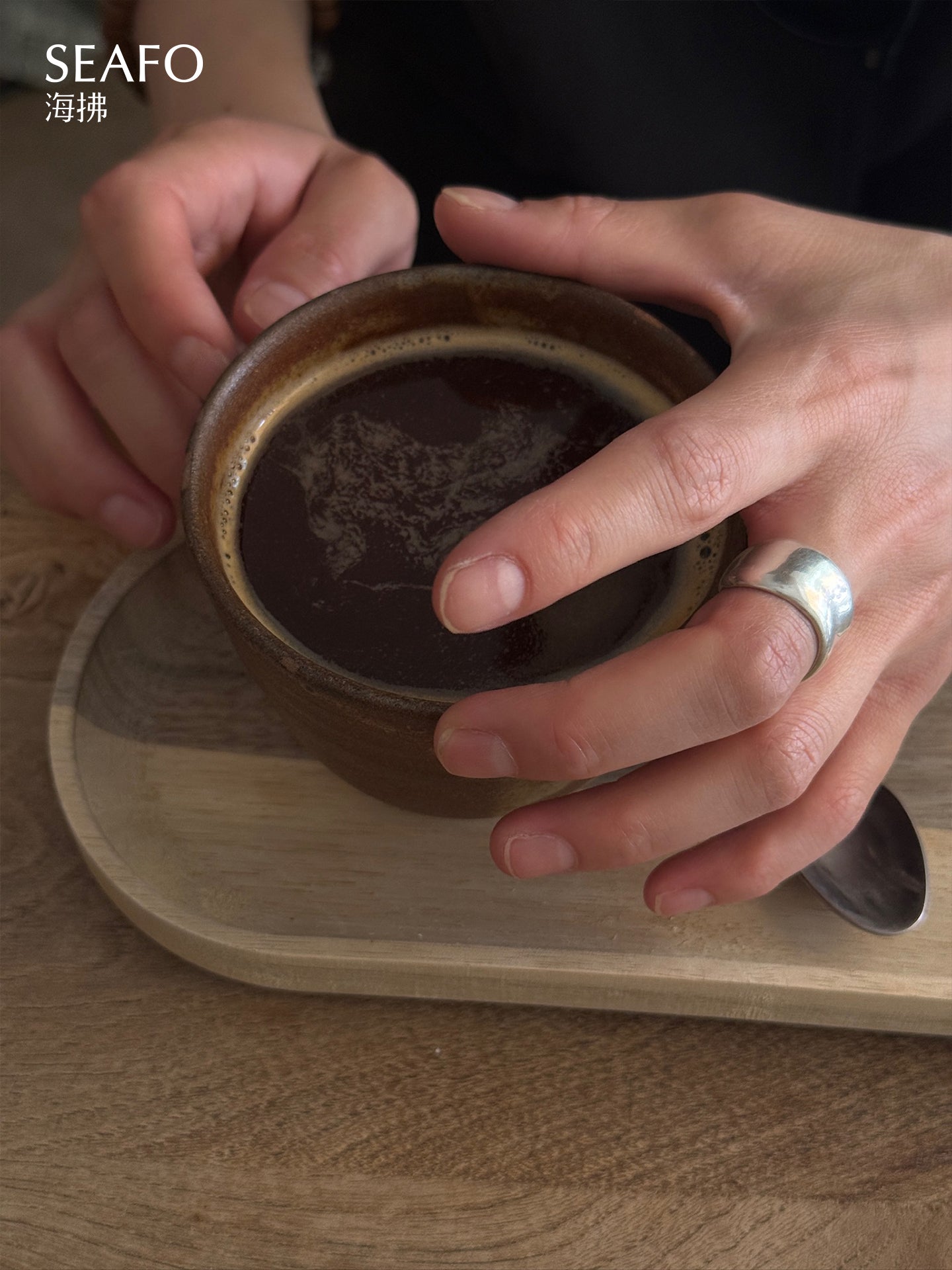 'Kintsugi' Organic Open Ring