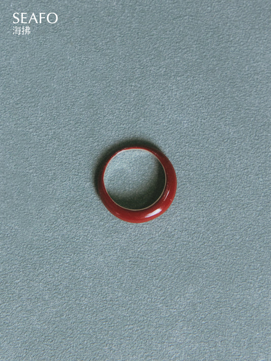 SEAFO - Classic RED Lacquer ring