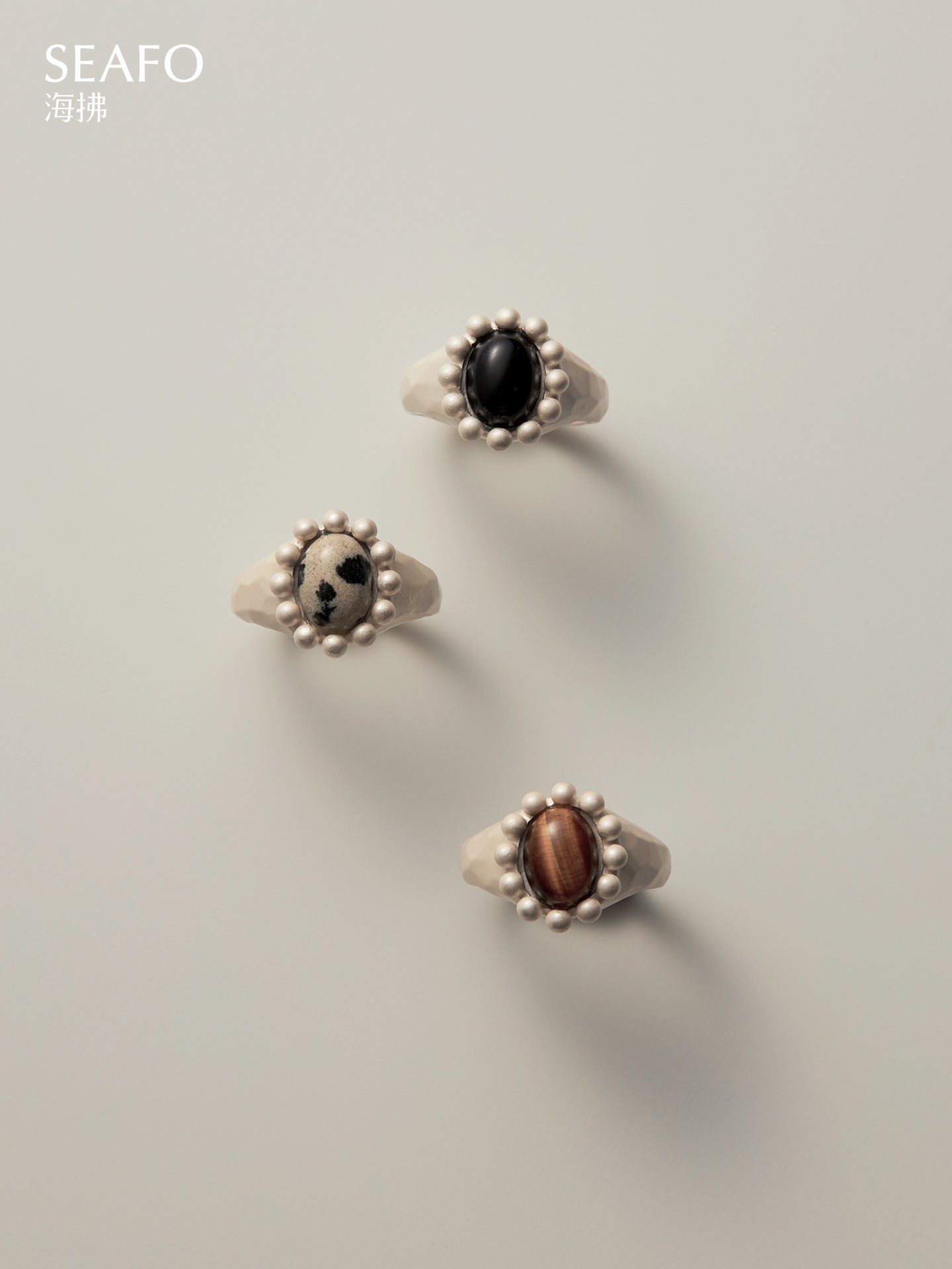 SEAFO - Classic Grandma Ring（Tiger's eye Agate）