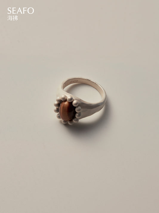SEAFO - Classic Grandma Ring（Tiger's eye Agate）