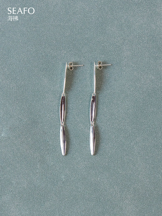 SEAFO-Seam Earrings Silver/Gold