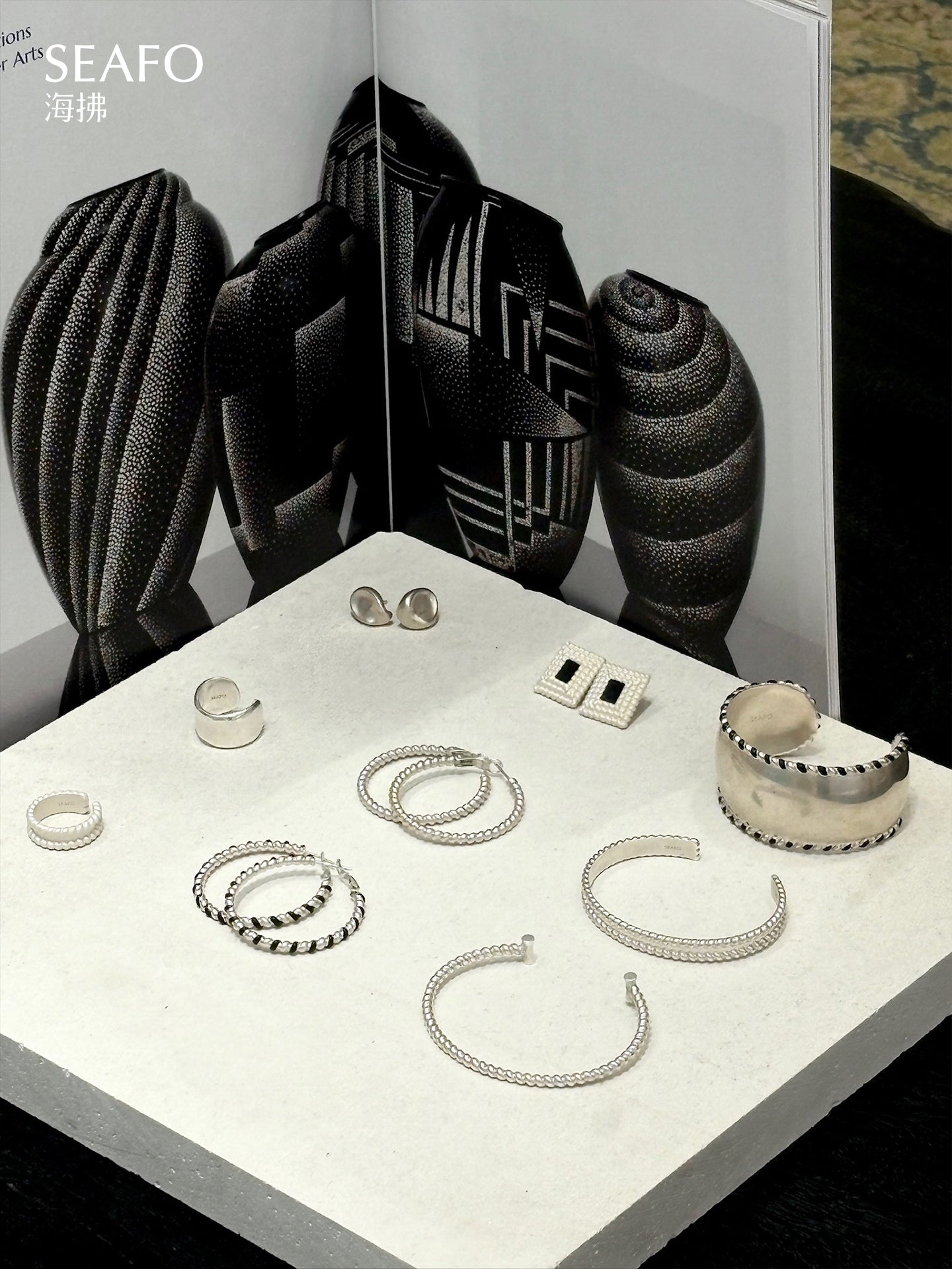 'Kintsugi' Dots Earrings