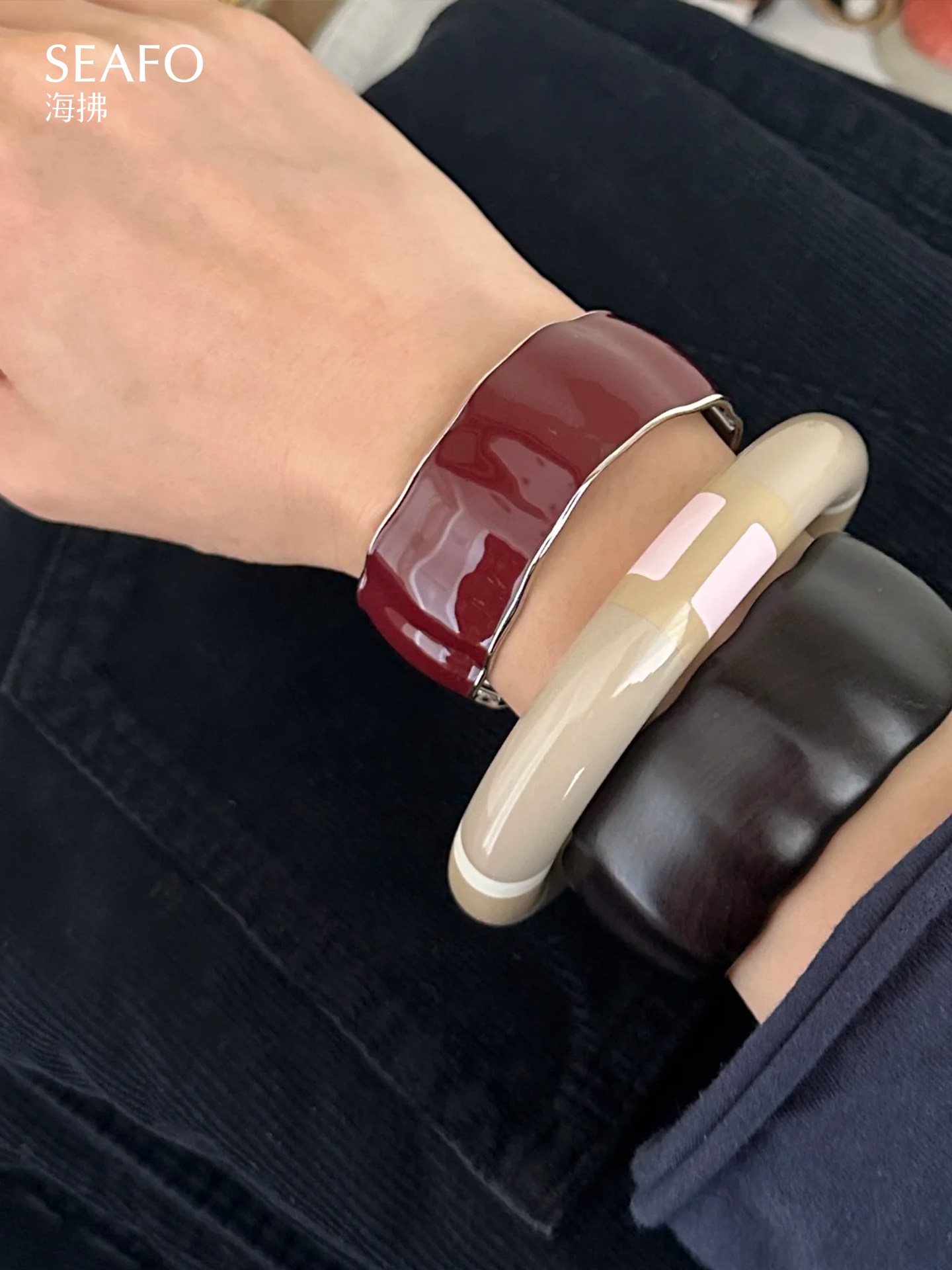 ‘Ware’ Burgundy Red Bracelet