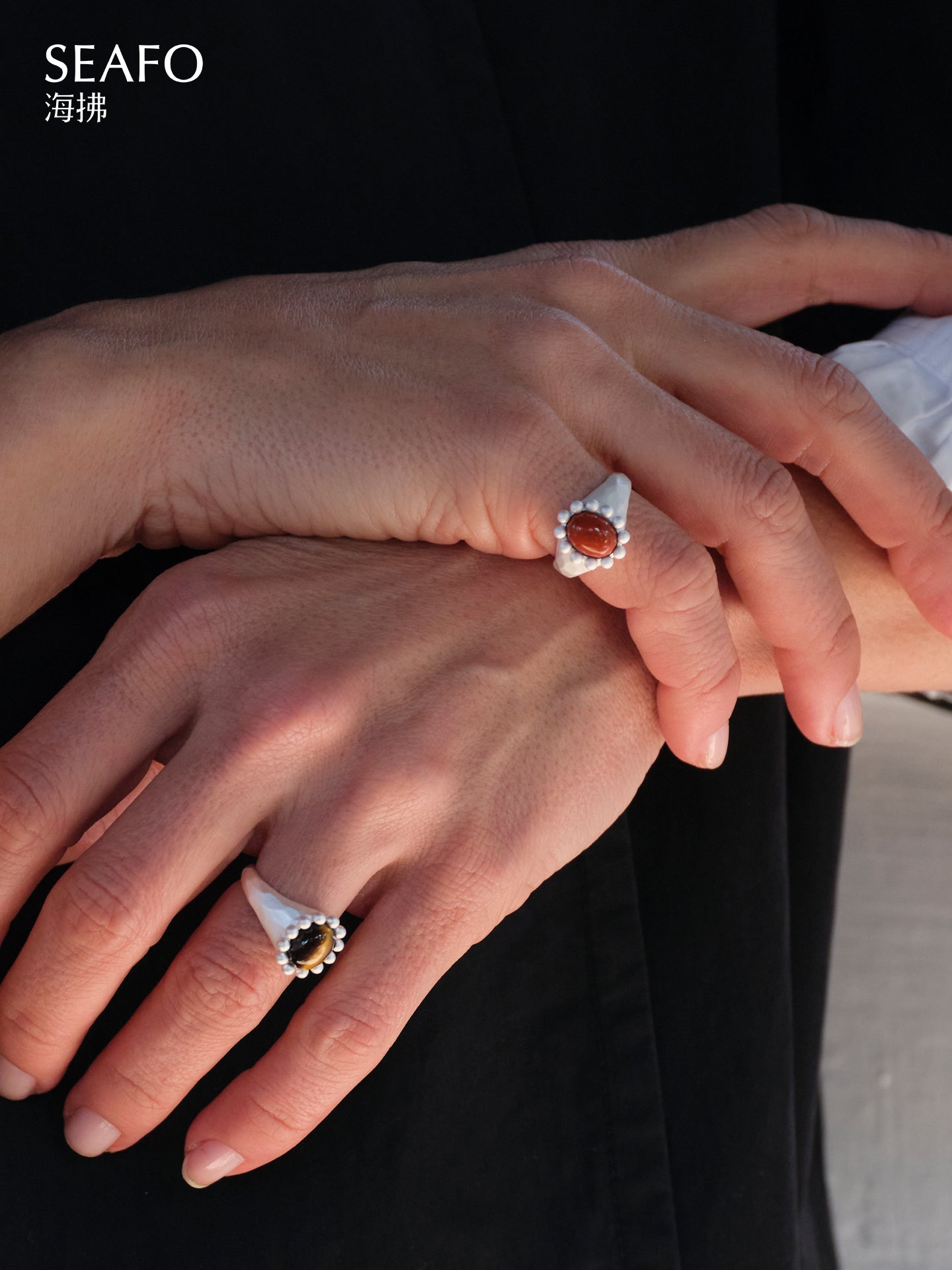 ‘Classic’ Grandma Ring (Red Agate)