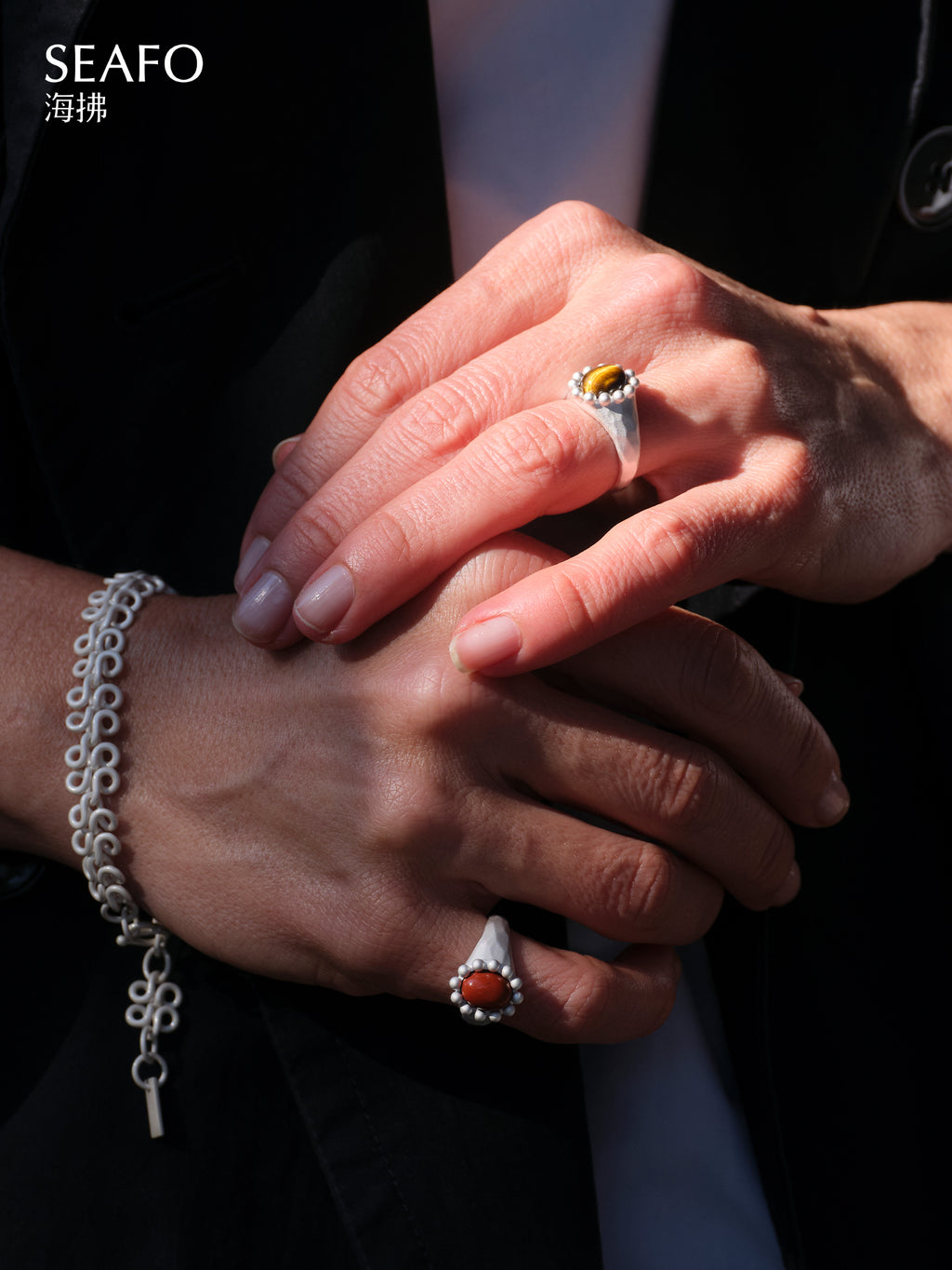 ‘Classic’ Grandma Ring (Red Agate)