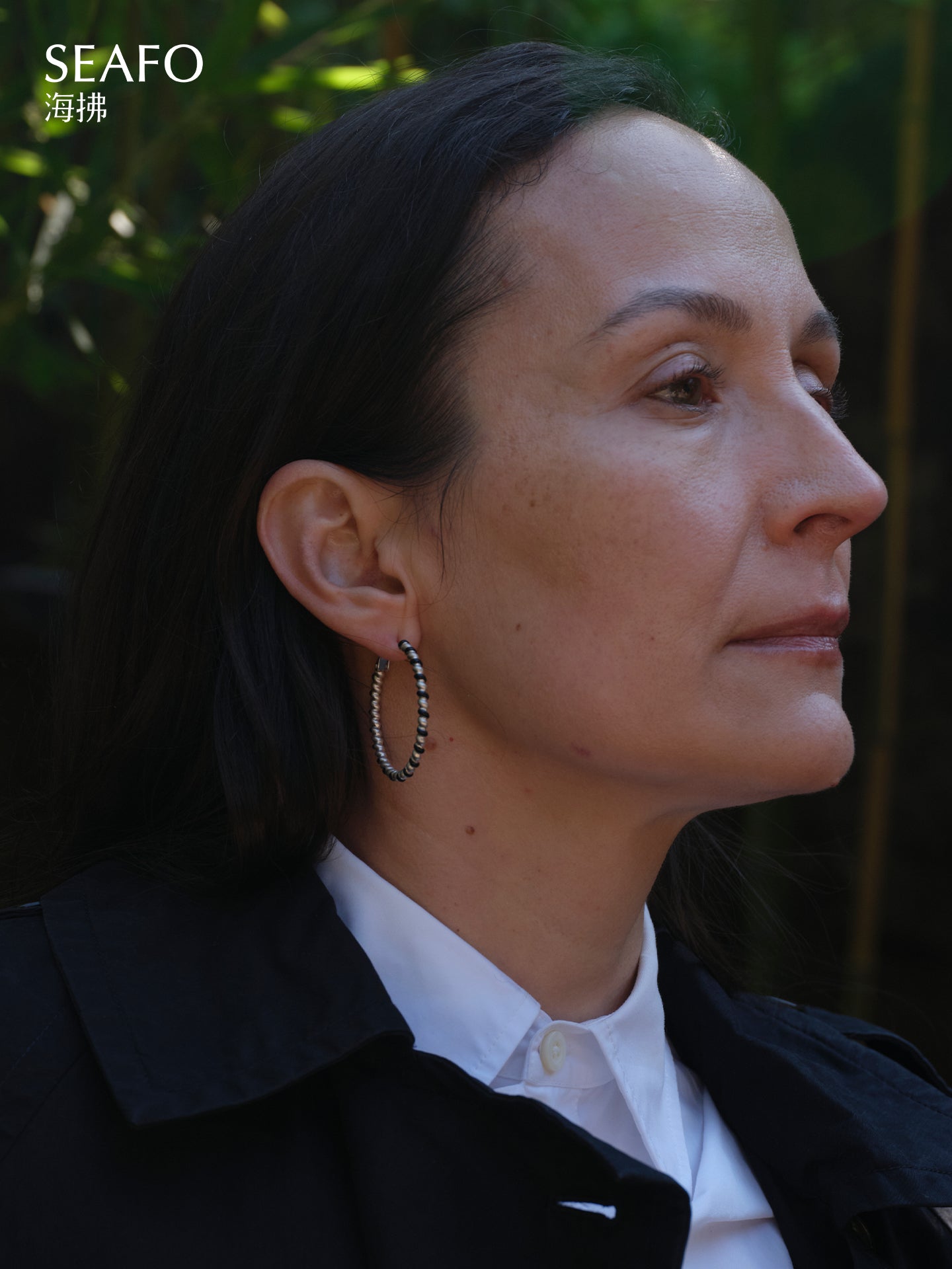 'Lacquer' B&W Earrings