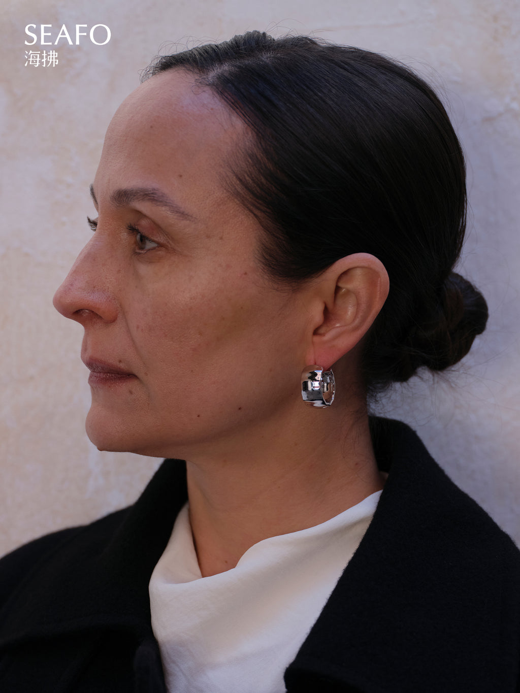 'Ware' Lace Earrings (Sliver)