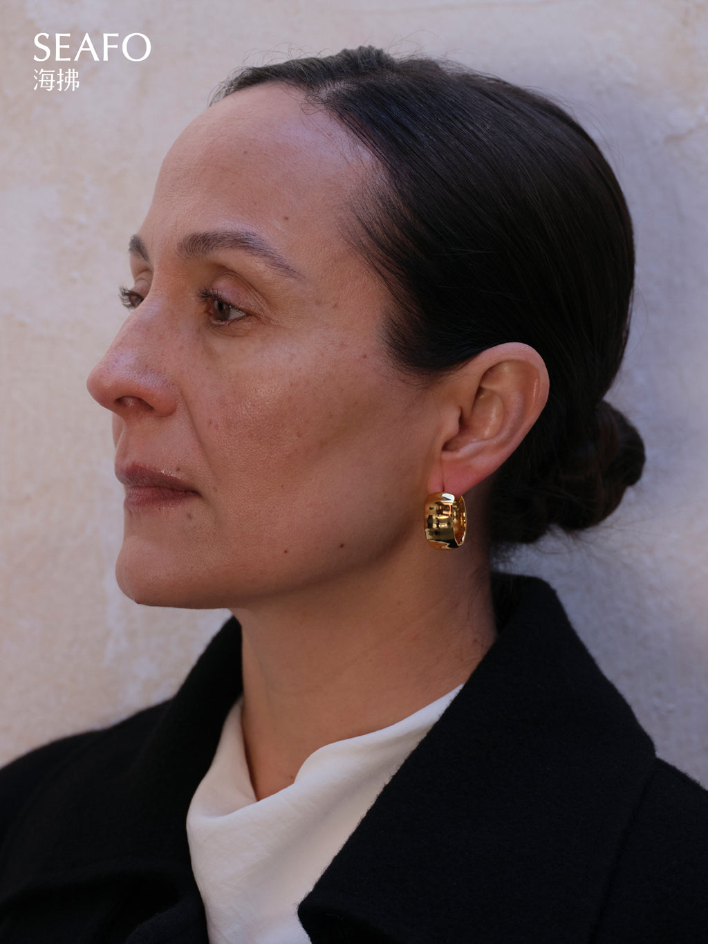 'Ware' Lace Earrings (Gold)