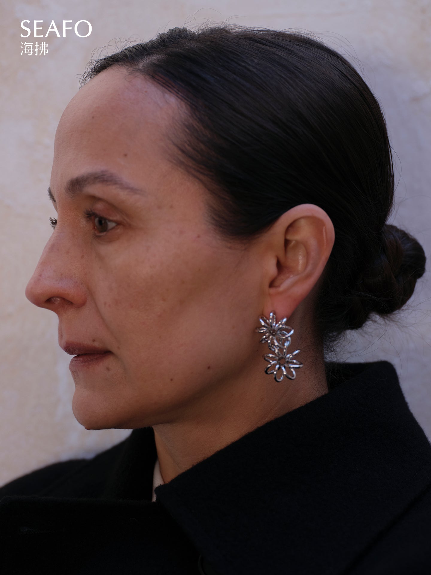 'Ware' Two Flowers Earrings