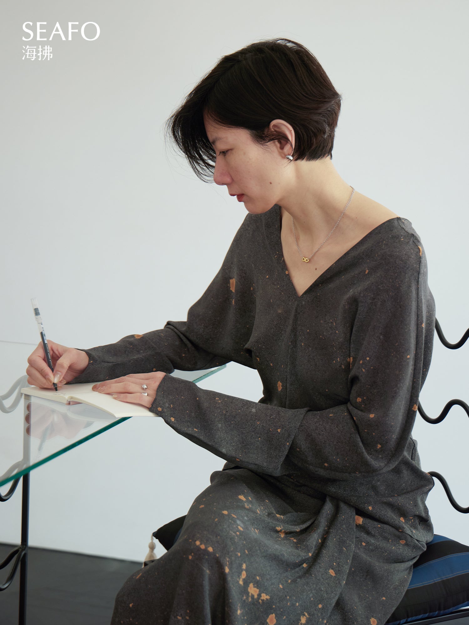 'Kintsugi' Asymmetrical Earrings