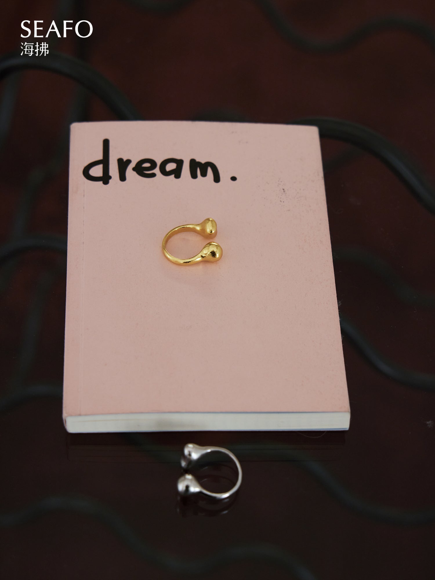 'Kintsugi' Asymmetrical Adjustable Ring