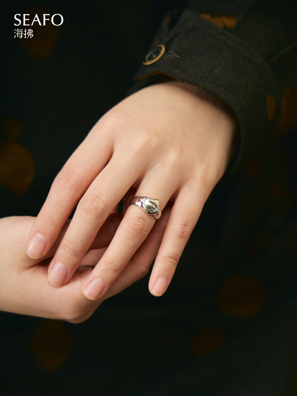 SEAFO Little Bird Adjustable Ring (Sliver)