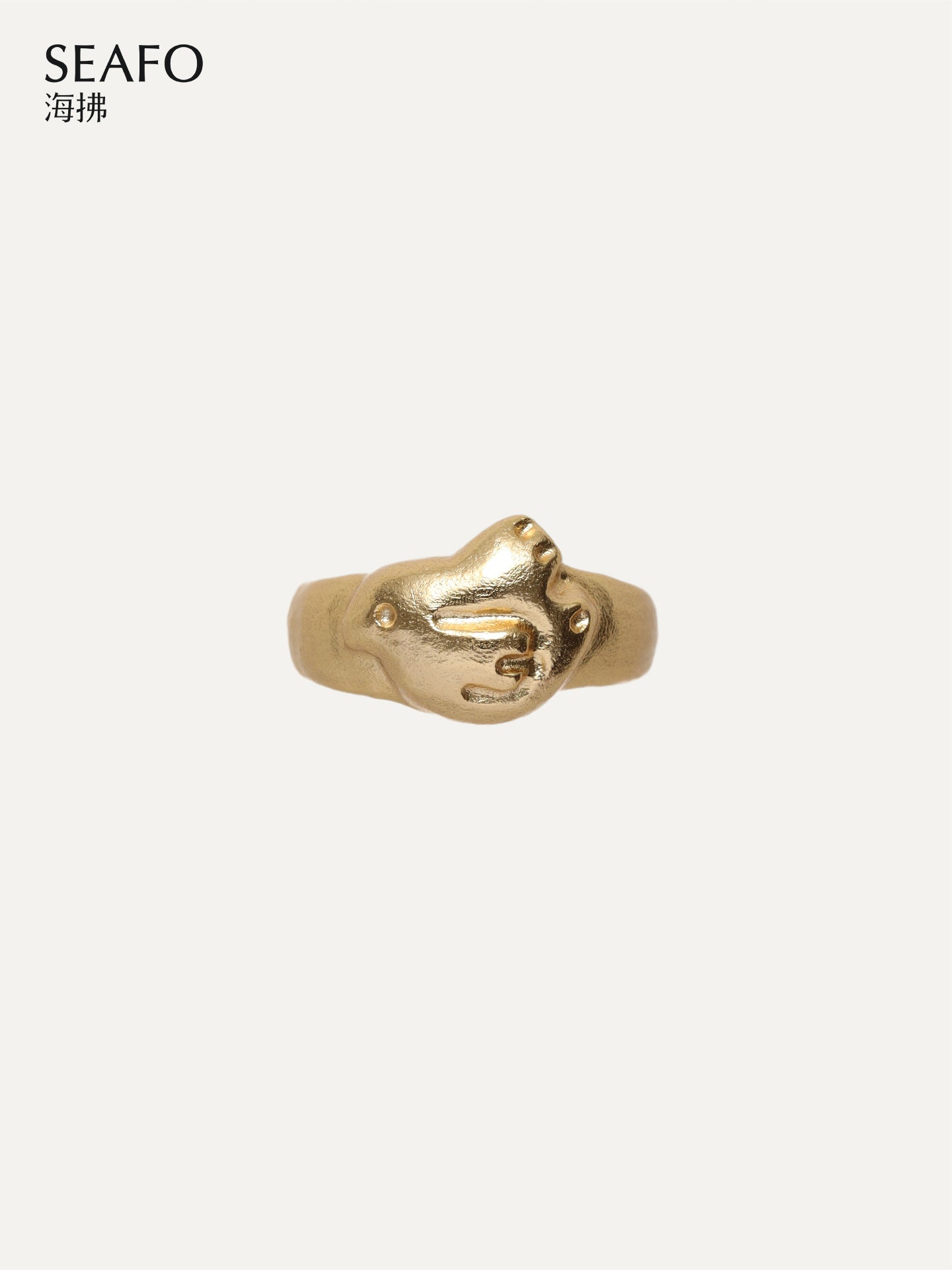 SEAFO Little Bird Adjustable Ring (Gold)