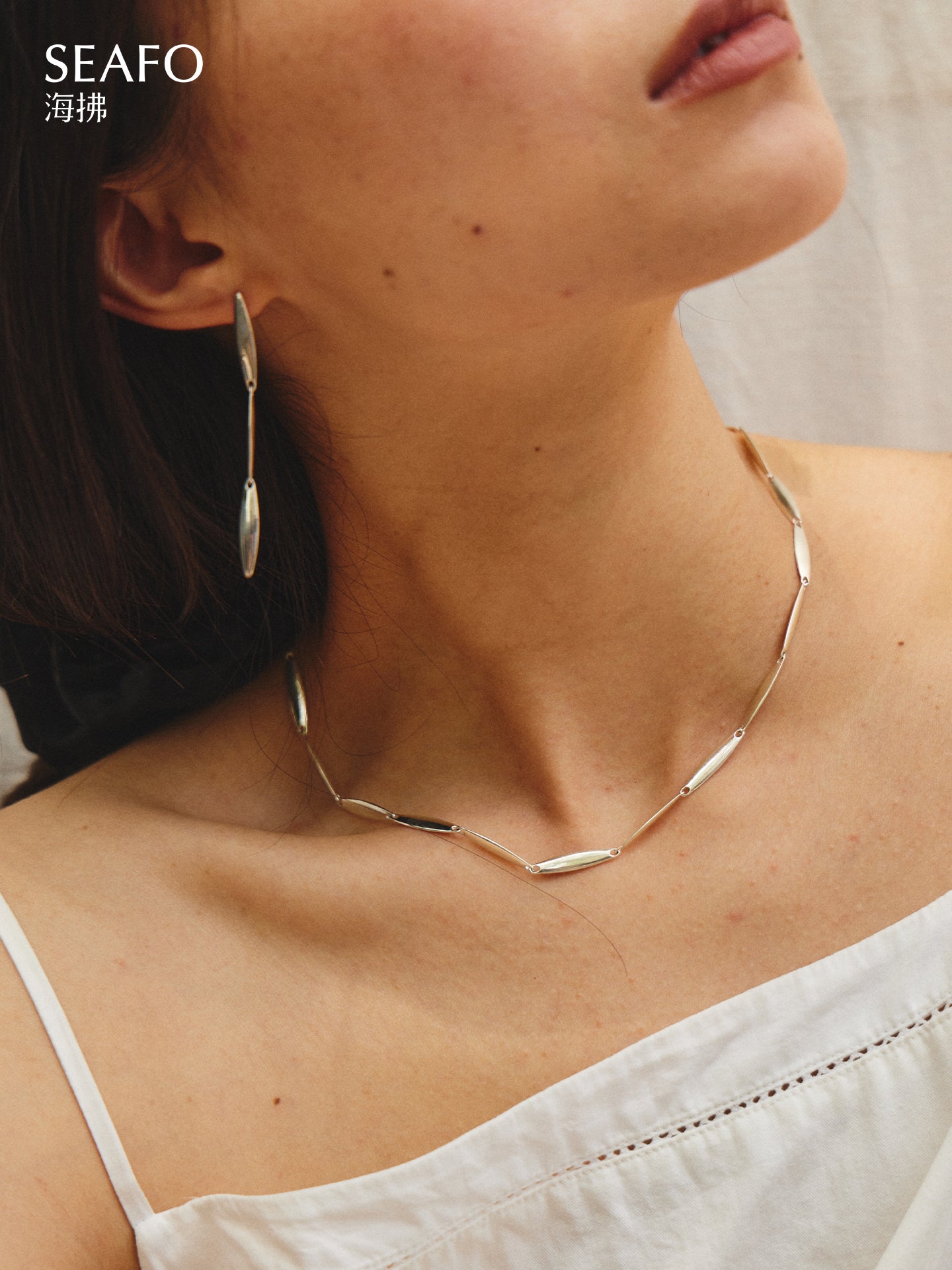 ‘Kintsugi’ Seam Earrings (Silver)