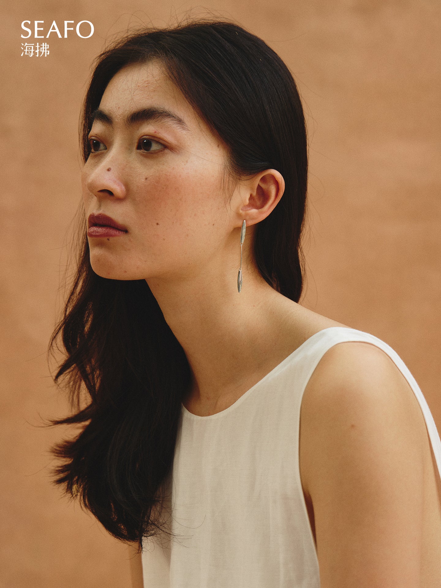 Seam Earrings (Silver)