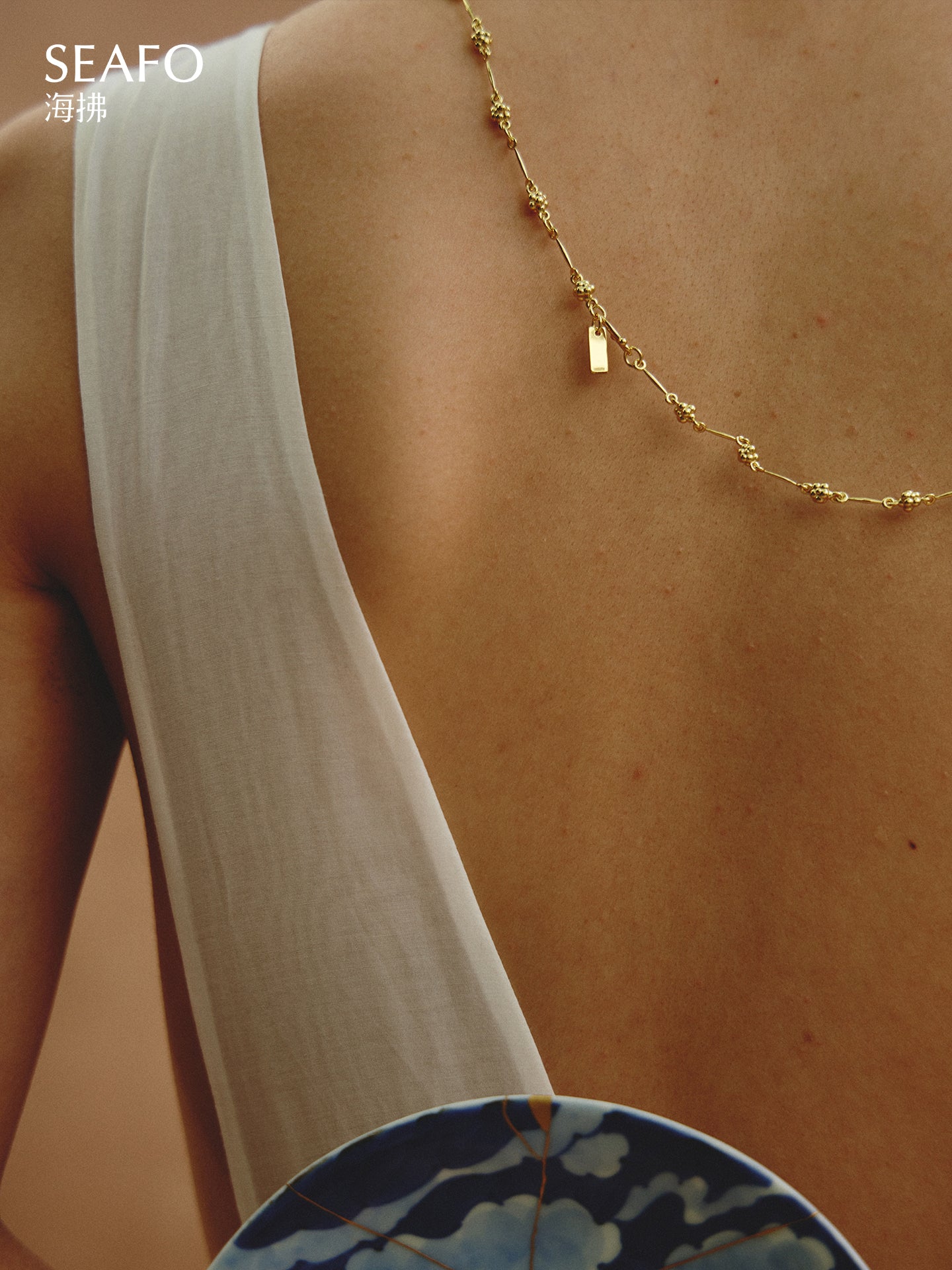 ‘Kintsugi’ Stitch Necklace (Silver)