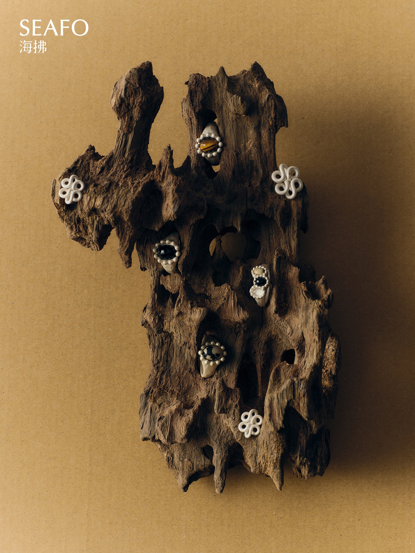 SEAFO - Classic Grandma Ring（Tiger's eye Agate）