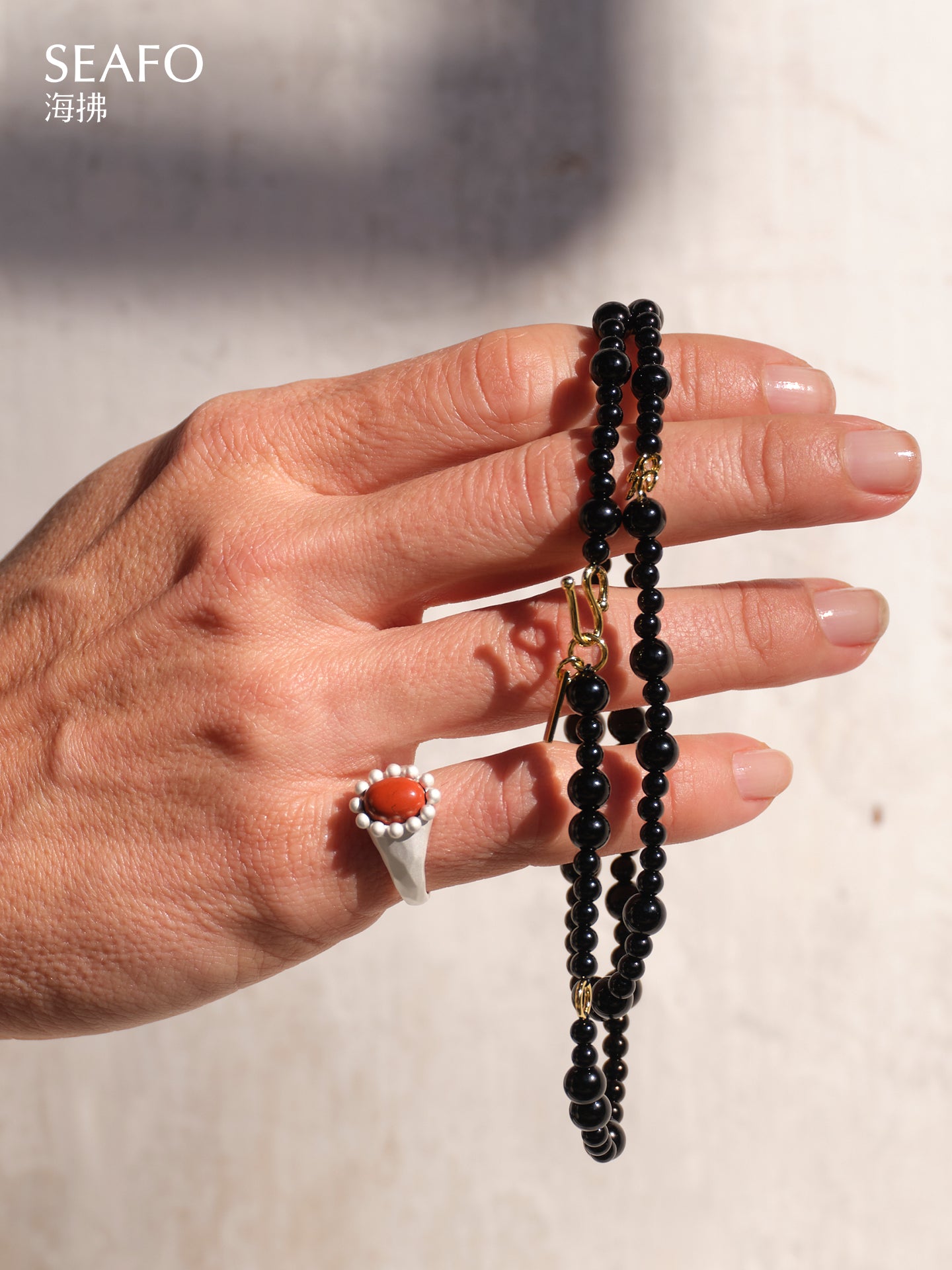 ‘Classic’ Grandma Ring (Red Agate)