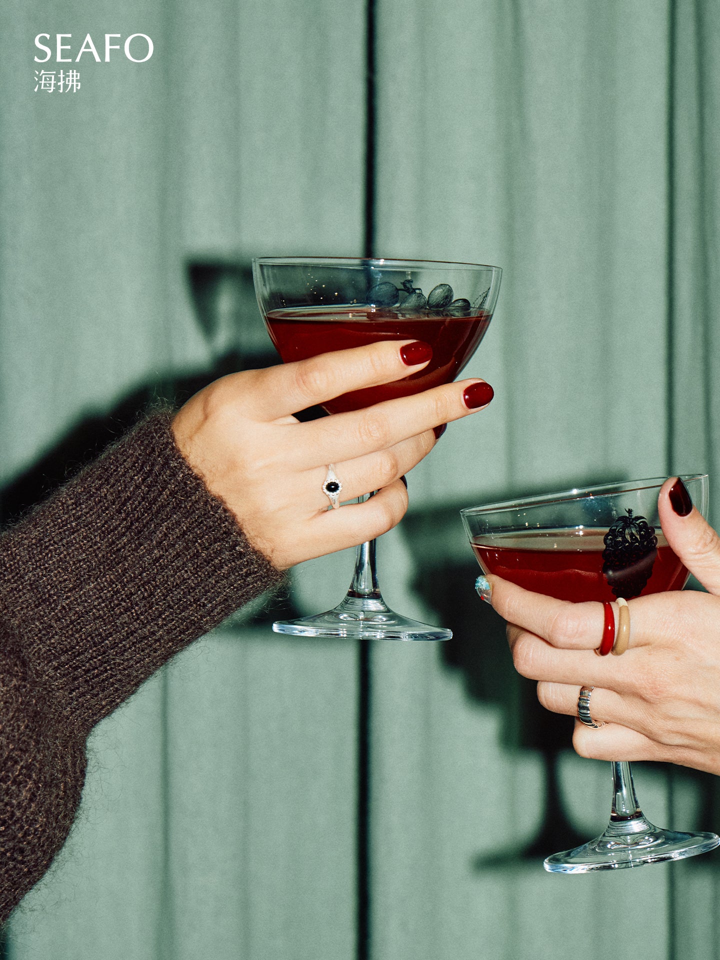 'Classic' Small Grandma Ring(Black Agate)