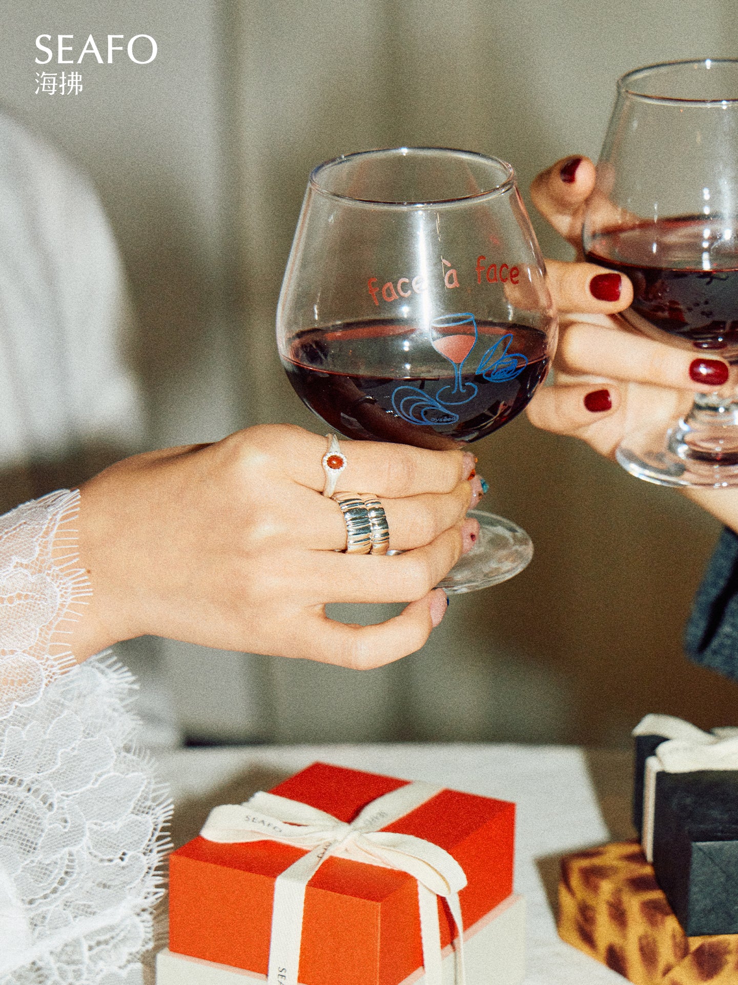 'Classic' Small Grandma Ring(Red Stone)