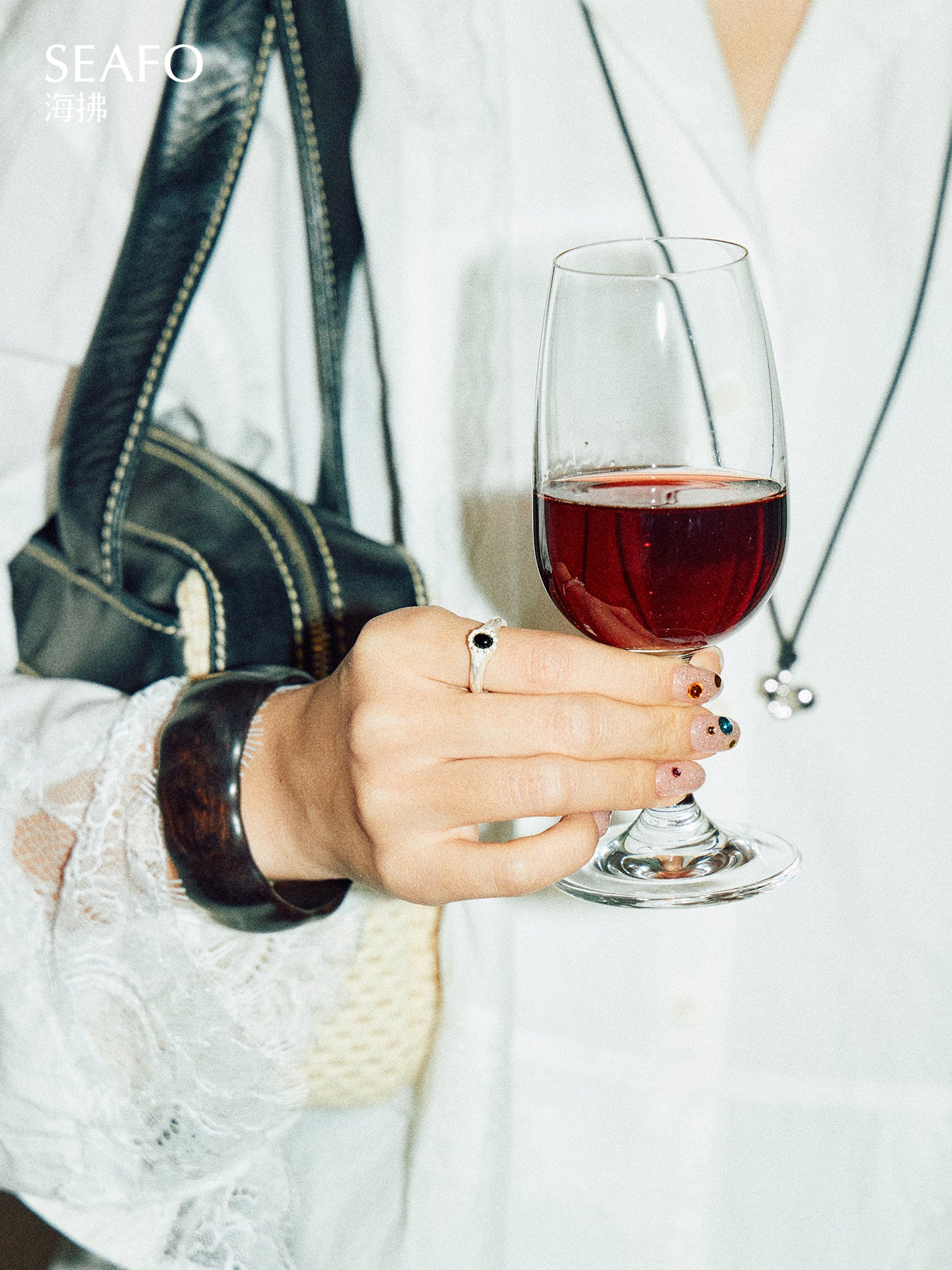 'Classic' Small Grandma Ring(Black Agate)