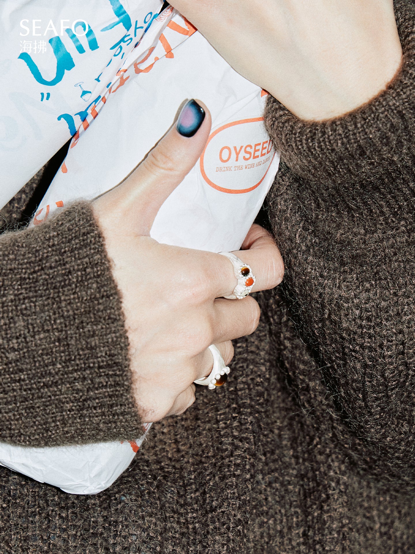 'Classic' Three-Stone Grandma Ring(Red Stone)