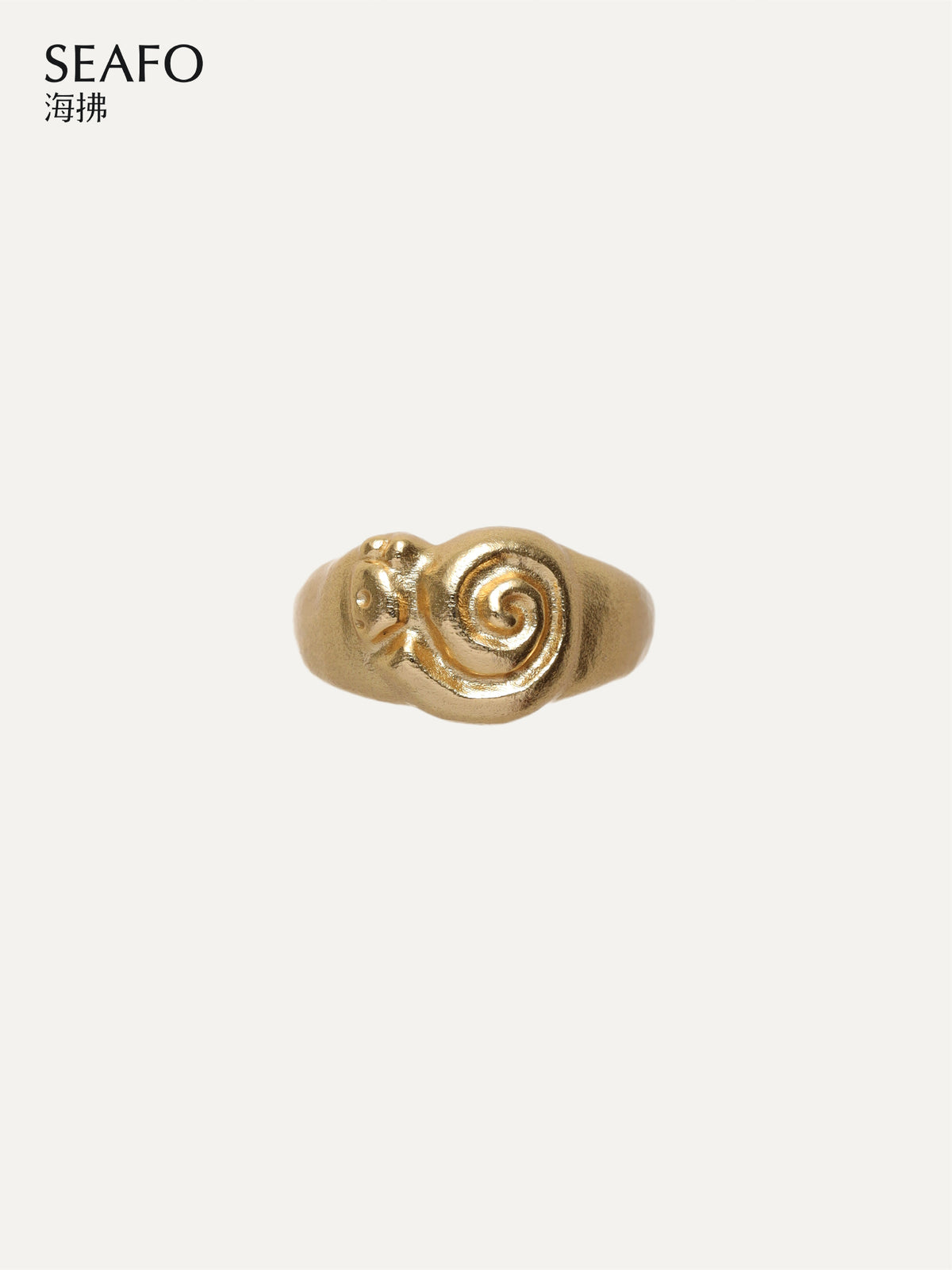 SEAFO Snail Adjustable Ring (Gold)