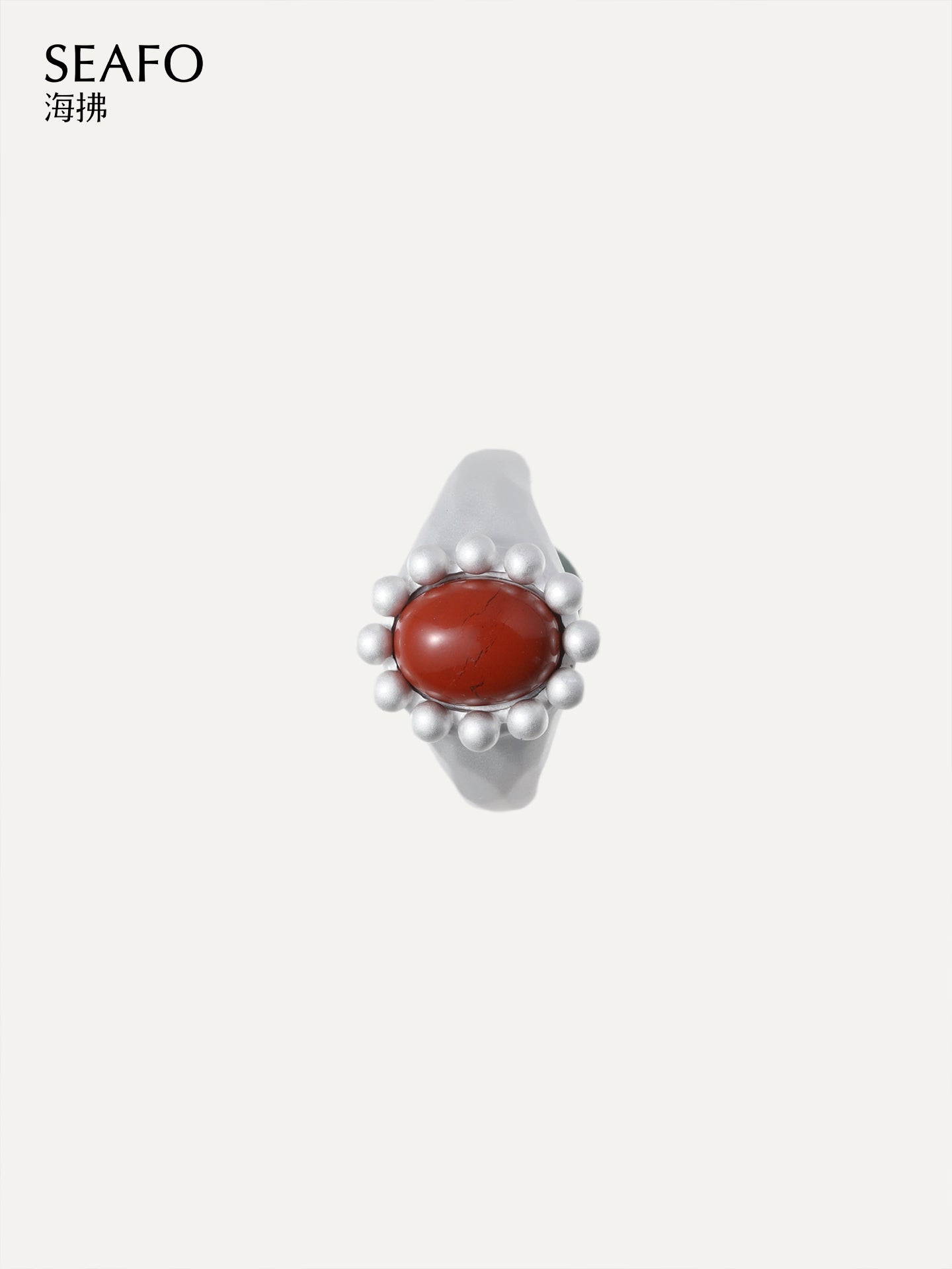 ‘Classic’ Grandma Ring (Red Agate)