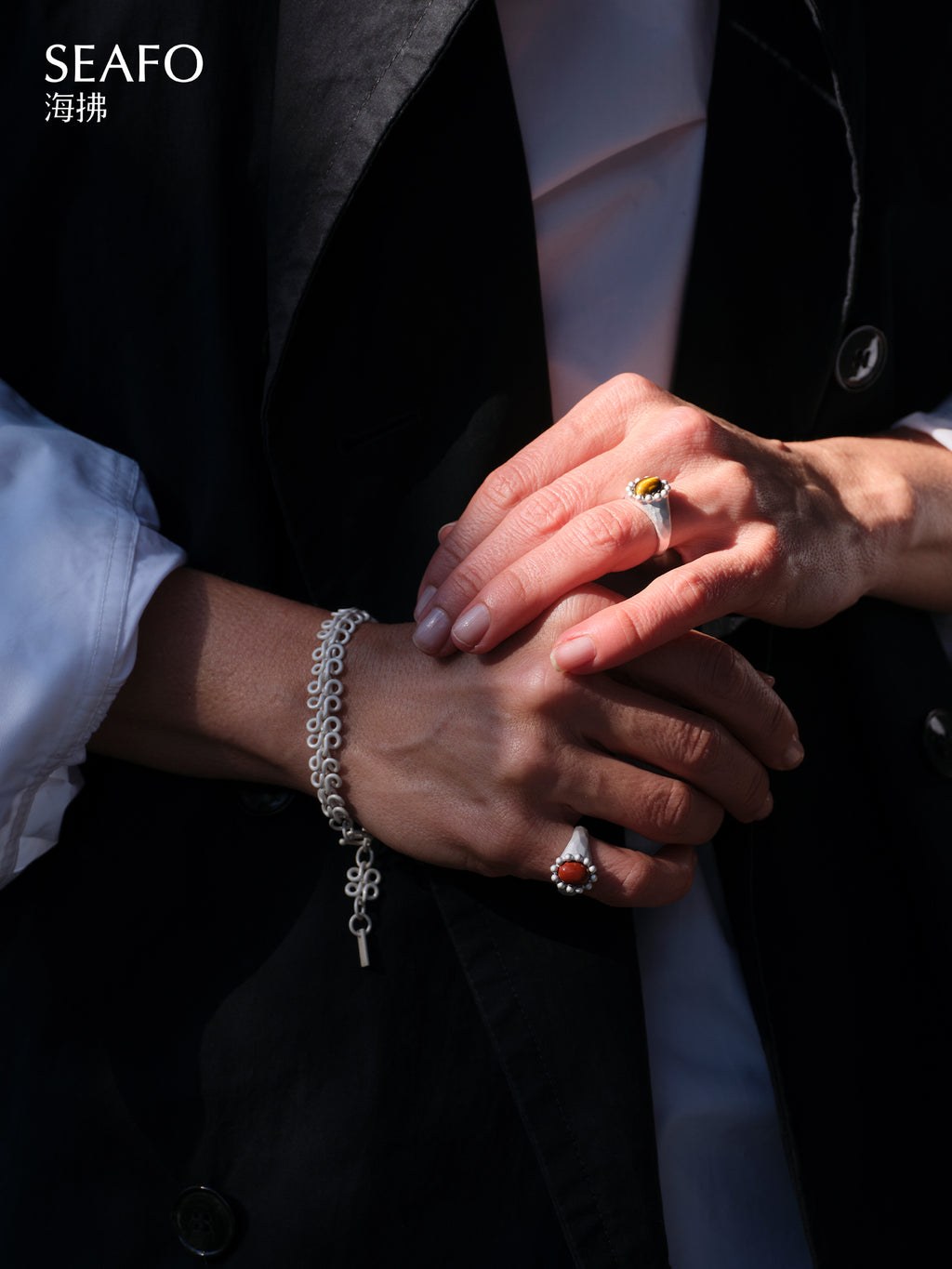 'Knotless' Silver Bracelet