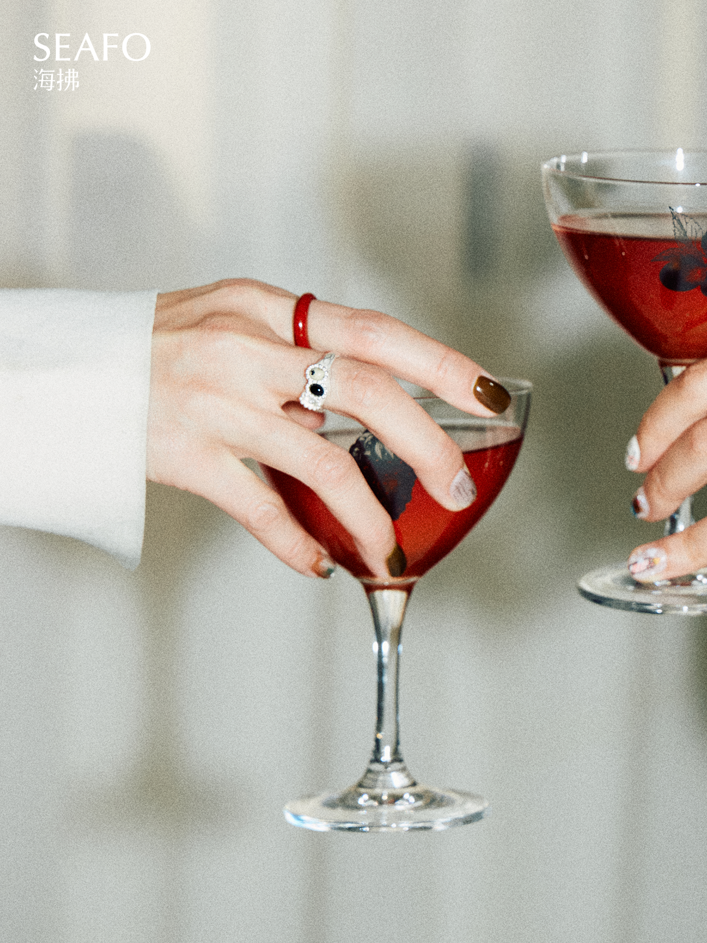 SEAFO - Classic RED Lacquer ring