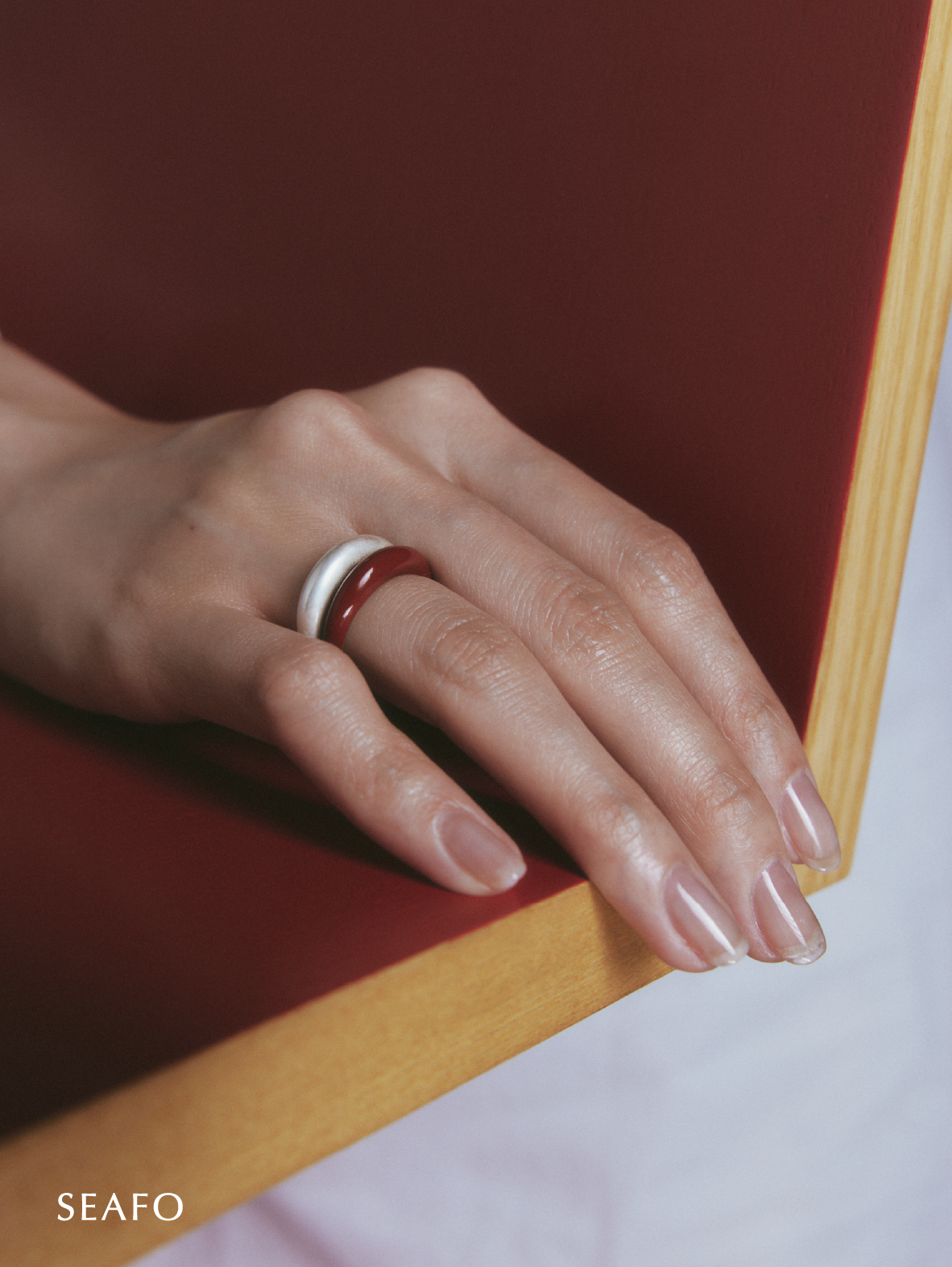 SEAFO - Classic RED Lacquer ring