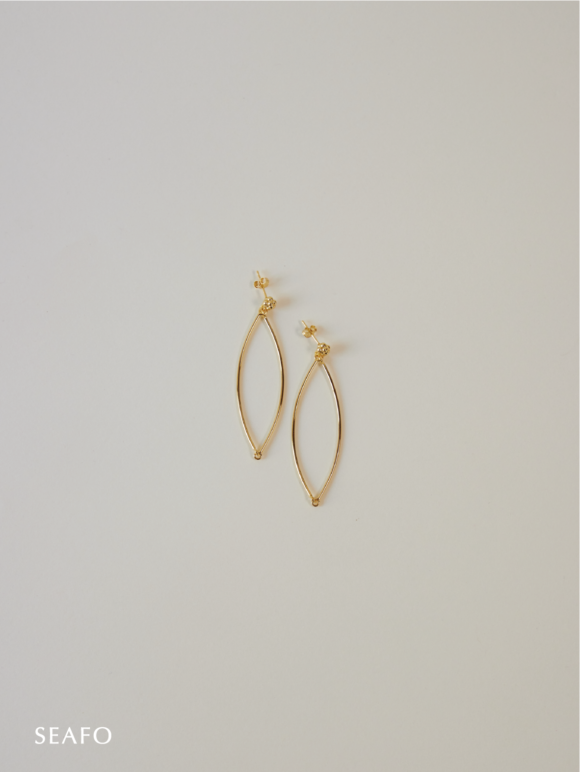 SEAFO - Kintsugi Earrings Silver/Gold